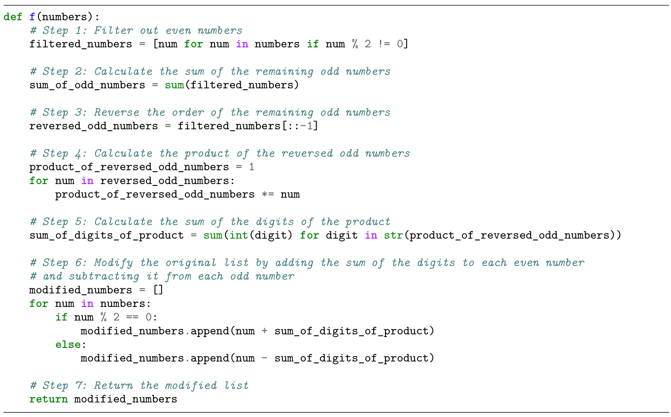 Example of Comments as Intermediate Plans